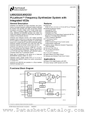 LMX2532 datasheet pdf National Semiconductor