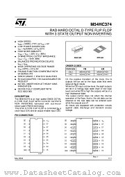 M54HC374D datasheet pdf ST Microelectronics