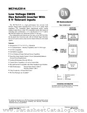 MC74LCX14 datasheet pdf ON Semiconductor