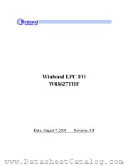 W83627THF datasheet pdf Winbond Electronics