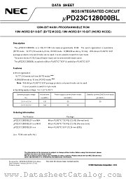 UPD23C128000BL datasheet pdf NEC