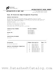 5962R8853401V2A(54ACT109ERQMLV) datasheet pdf National Semiconductor