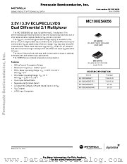 MC100ES6056 datasheet pdf Freescale (Motorola)