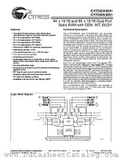 CY7C0241-35AC datasheet pdf Cypress