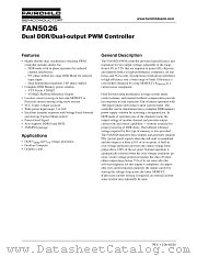 FAN5026MTCX datasheet pdf Fairchild Semiconductor