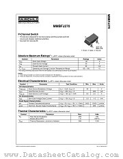 MMBFJ270 datasheet pdf Fairchild Semiconductor