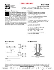 ICS873039 datasheet pdf Texas Instruments