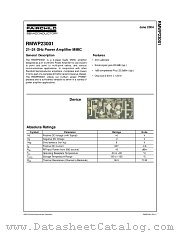 RMWP23001 datasheet pdf Fairchild Semiconductor