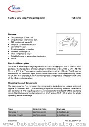 TLE 4266 GSV10 datasheet pdf Infineon