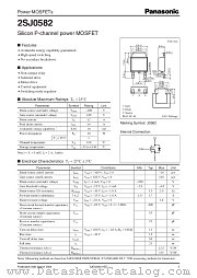2SJ0582 datasheet pdf Panasonic
