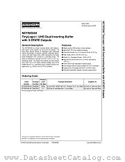 NC7WZ240L8X datasheet pdf Fairchild Semiconductor