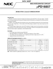 UPD16857GS datasheet pdf NEC