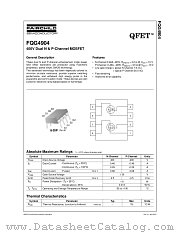 FQG4904TU datasheet pdf Fairchild Semiconductor