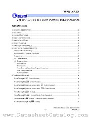 W965L6ABN datasheet pdf Winbond Electronics