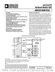 ADM1025AARQ-REEL7 datasheet pdf Analog Devices