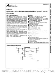 LM3354MM-1.8 datasheet pdf National Semiconductor