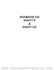 W83977AF datasheet pdf Winbond Electronics