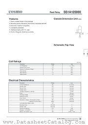 SS1A120000 datasheet pdf Cosmo Electronics