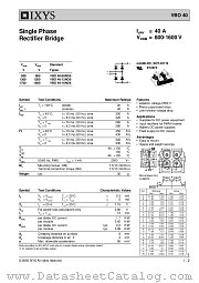 VBO40-12NO6 datasheet pdf IXYS