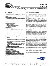 CY7C63513 datasheet pdf Cypress