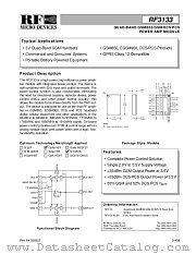 RF3133 datasheet pdf RF Micro Devices
