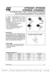 STD3NK80Z datasheet pdf ST Microelectronics