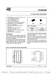74VHC238 datasheet pdf ST Microelectronics
