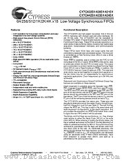CY7C4245V-15ASC datasheet pdf Cypress