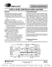 CS5521 datasheet pdf Cirrus Logic