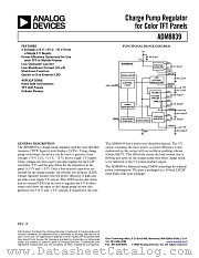 ADM8839ACP datasheet pdf Analog Devices
