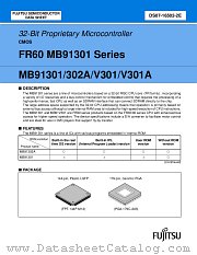 MB91301 datasheet pdf Fujitsu Microelectronics