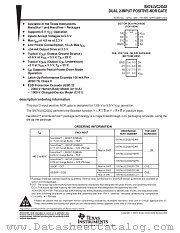 SN74LVC2G02YEAR datasheet pdf Texas Instruments