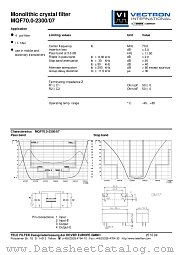 MQF70.0-2300/07 datasheet pdf Vectron