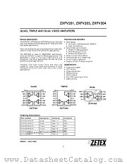 ZXFV203 datasheet pdf Zetex Semiconductors