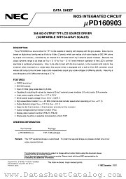 UPD160903N-XXX datasheet pdf NEC