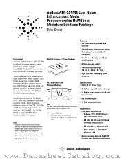 ATF-551M4 datasheet pdf Agilent (Hewlett-Packard)
