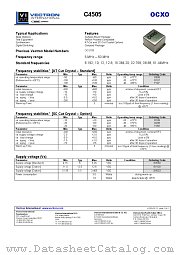 C4505 datasheet pdf Vectron