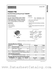 FDG6317NZ datasheet pdf Fairchild Semiconductor
