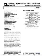 AD8382 datasheet pdf Analog Devices