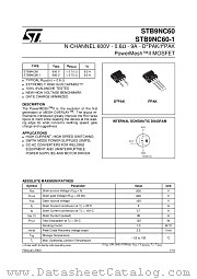 STB9NC60T4 datasheet pdf ST Microelectronics