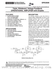 OPA3690IDBQR datasheet pdf Texas Instruments