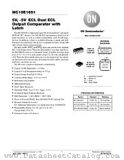 MC10E1651 datasheet pdf ON Semiconductor