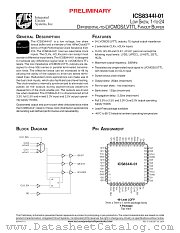 ICS8344I-01 datasheet pdf Texas Instruments