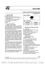 STLC1502D datasheet pdf ST Microelectronics