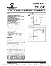 24LC41 datasheet pdf Microchip