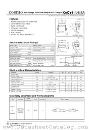 KAQY414 datasheet pdf Cosmo Electronics