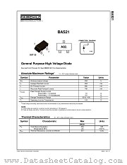 BAS21_D87Z datasheet pdf Fairchild Semiconductor