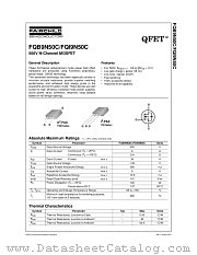 FQB9N50CTM datasheet pdf Fairchild Semiconductor