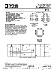 OP420FY datasheet pdf Analog Devices