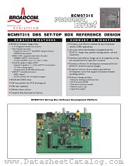 BCM97315 datasheet pdf Broadcom